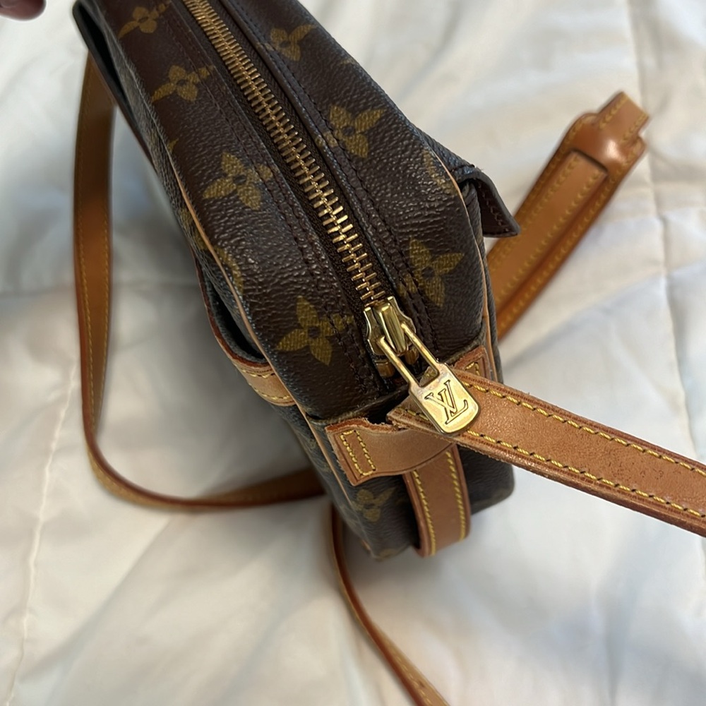 Authentic Louis Vuitton Jeune Fille GM Crossbody  Brown Coated Monogram - Picture 8 of 10